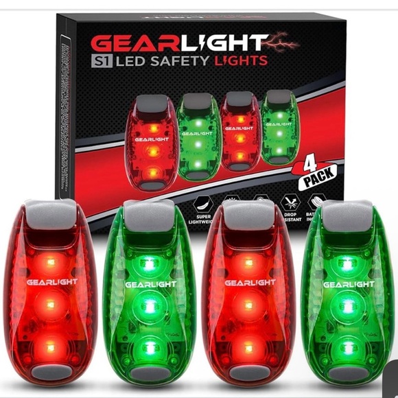 GearLight Rechargeable Bike Light Headlight Tail Front Back Night Riding Safety - Picture 1 of 7